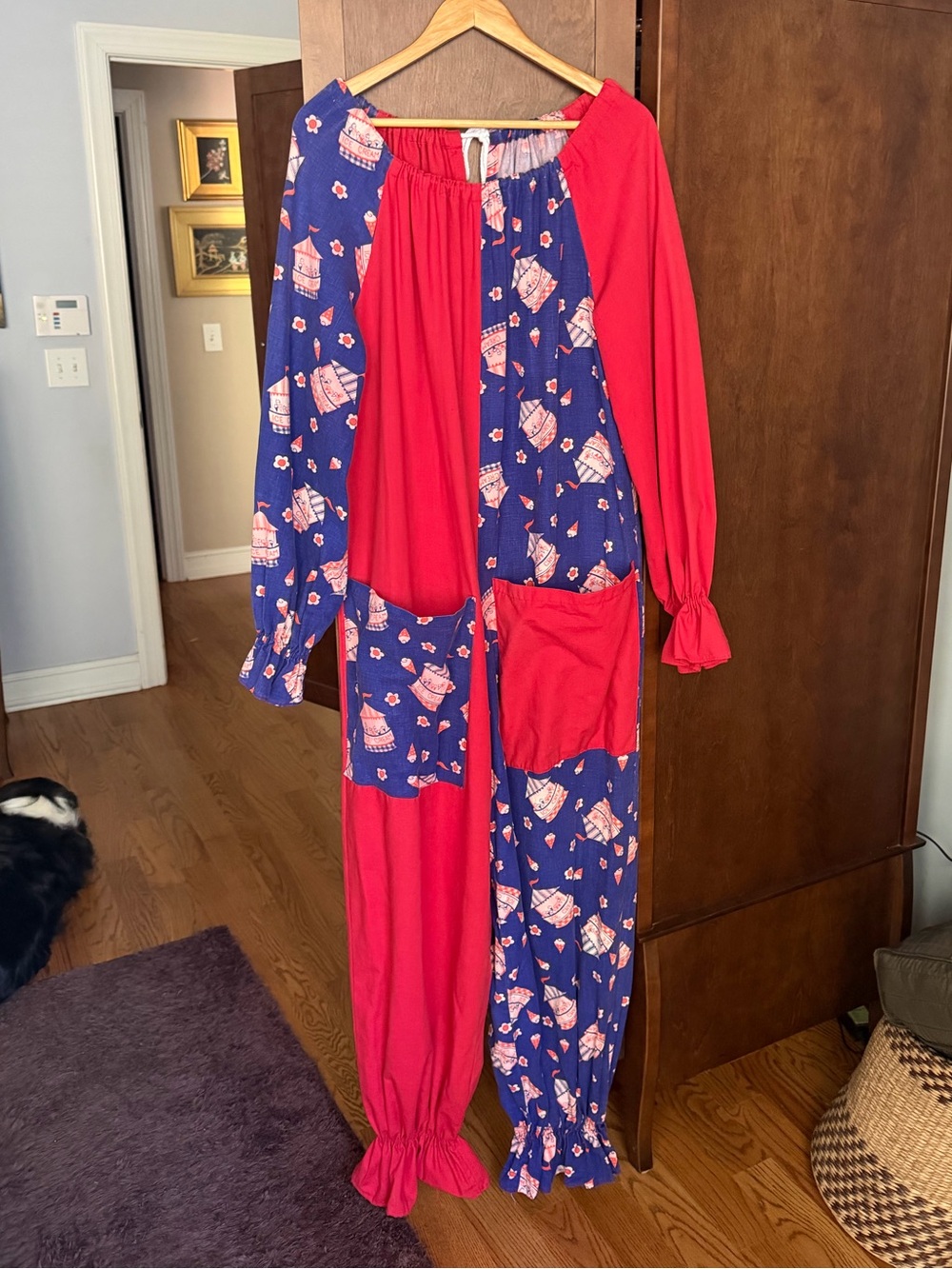 Vintage Clown Patriotic Ice Cream Costume